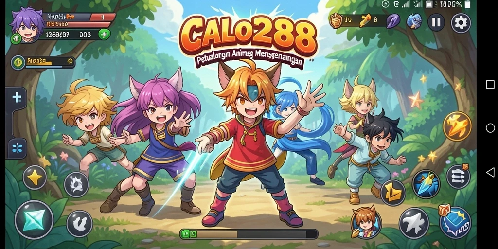 Tampilan seru dari gameplay Anime di CALO288.