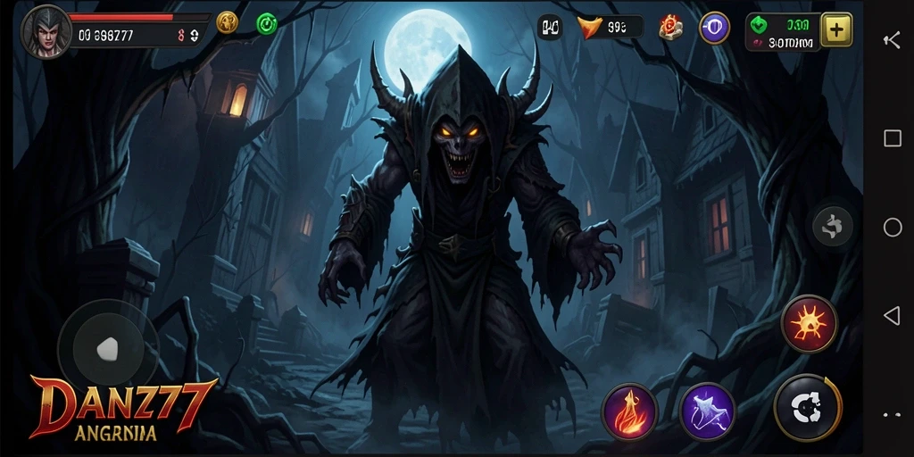 Screenshot utama game DAN777 dengan suasana Horror yang menegangkan.