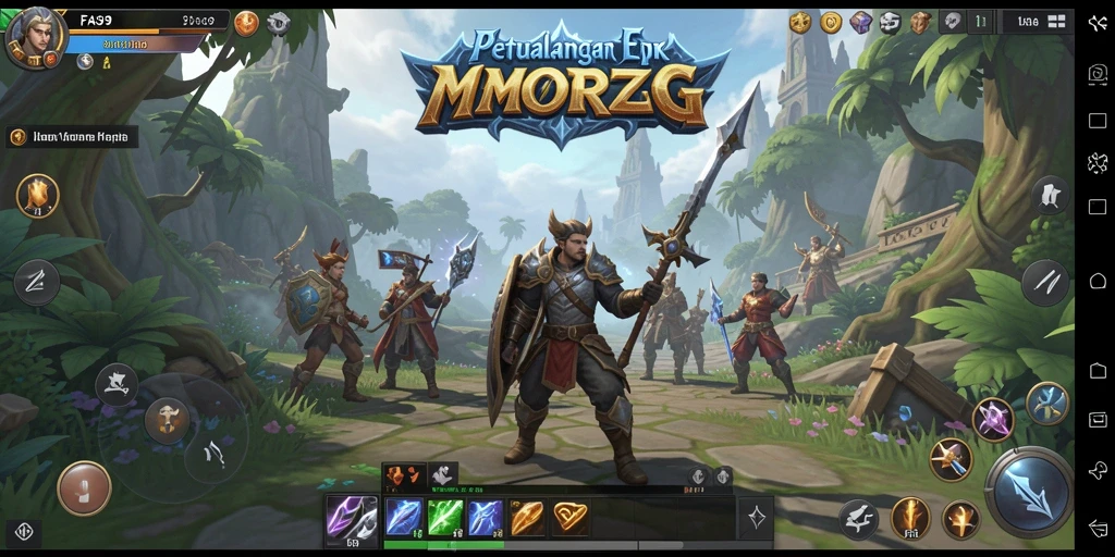 Tangkapan layar menunjukkan aksi seru dalam pertarungan MMORPG di FA99.