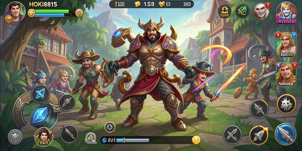 Tampilan gameplay HOKI8815 yang menarik dan realistis.