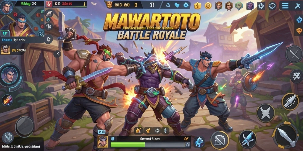 Screenshot gameplay yang menunjukkan aksi mendebarkan dalam MAWARTOTO.
