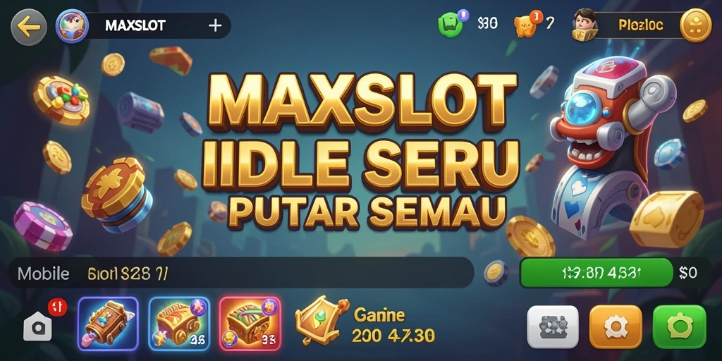 Tangkapan layar <strong>MAXSLOT</strong> menampilkan grafik menawan dari gameplay Idle yang menarik.