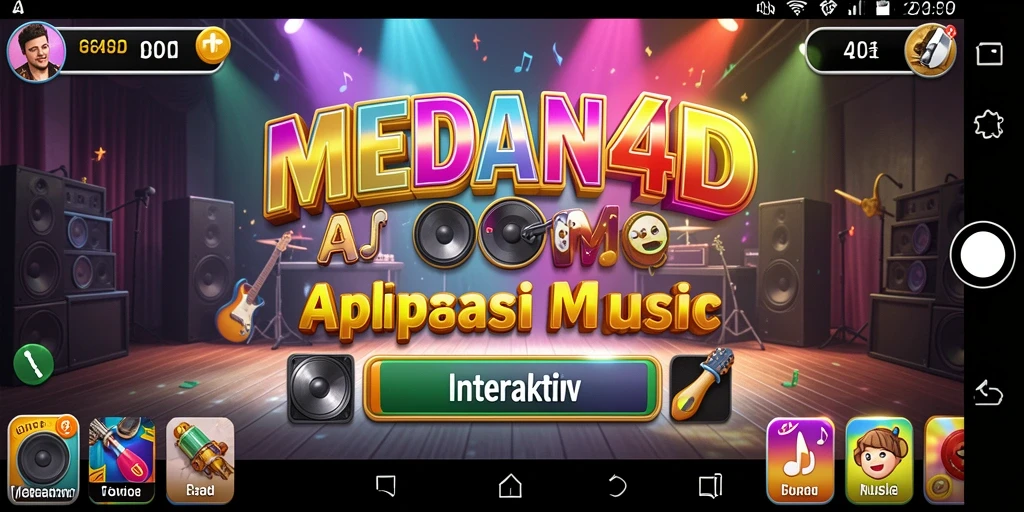 Tampilan gameplay INTERAKTIF MEDAN4D dengan musik yang menyenangkan.