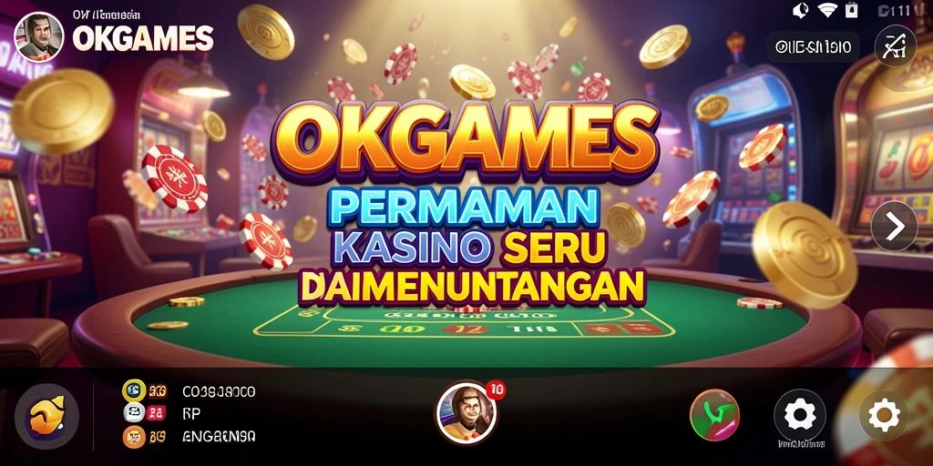 Gambaran gameplay seru di OKGAMES yang memikat pemain kasino.