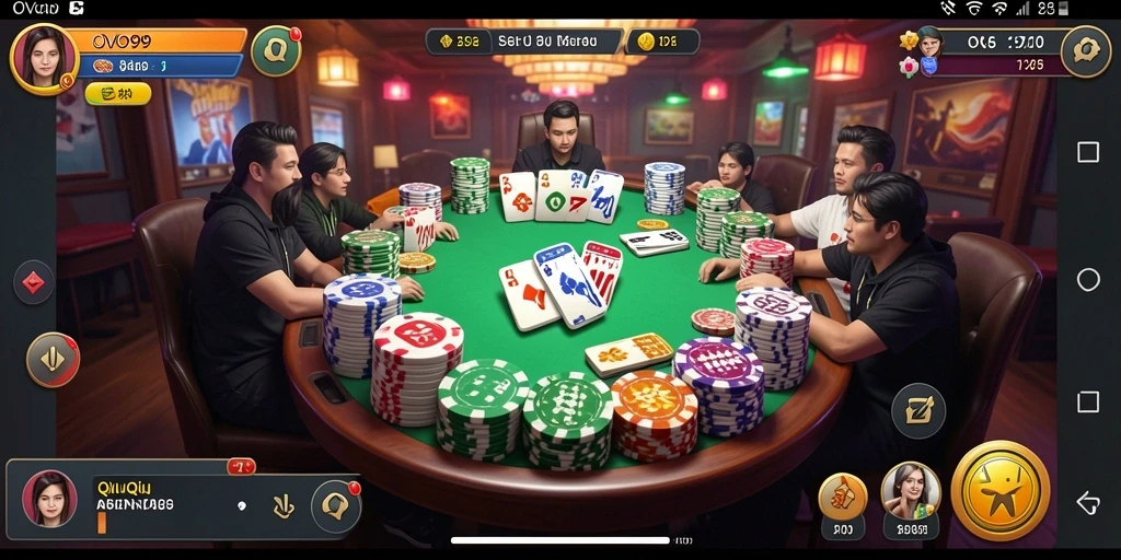 Tampilan screenshot OVO99 yang menampilkan gameplay QiuQiu yang seru.