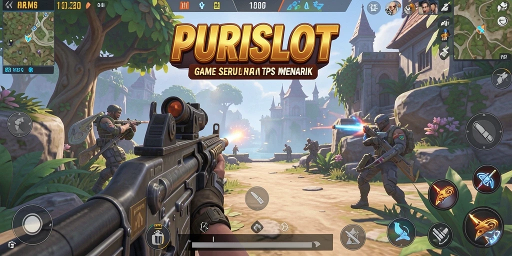 Tampilan gameplay mendebarkan dalam PURISLOT.