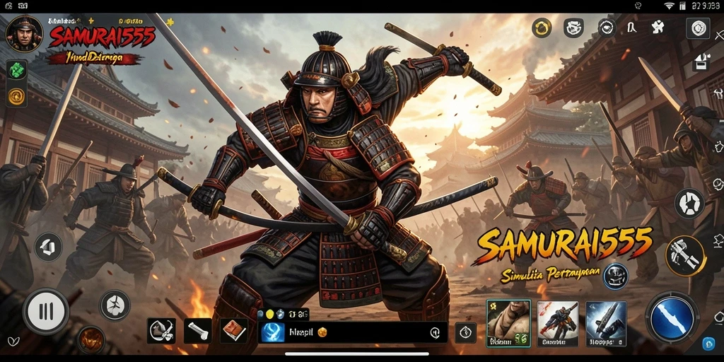Tampilan menakjubkan dari gameplay SAMURAI555 yang memikat.
