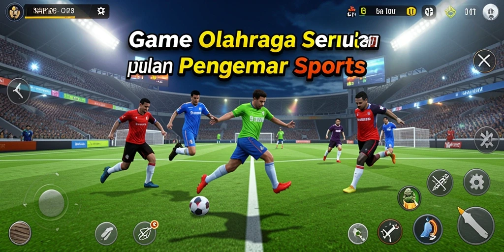 Screenshot SIAP108 menampilkan adegan kompetisi olahraga yang mendebarkan.