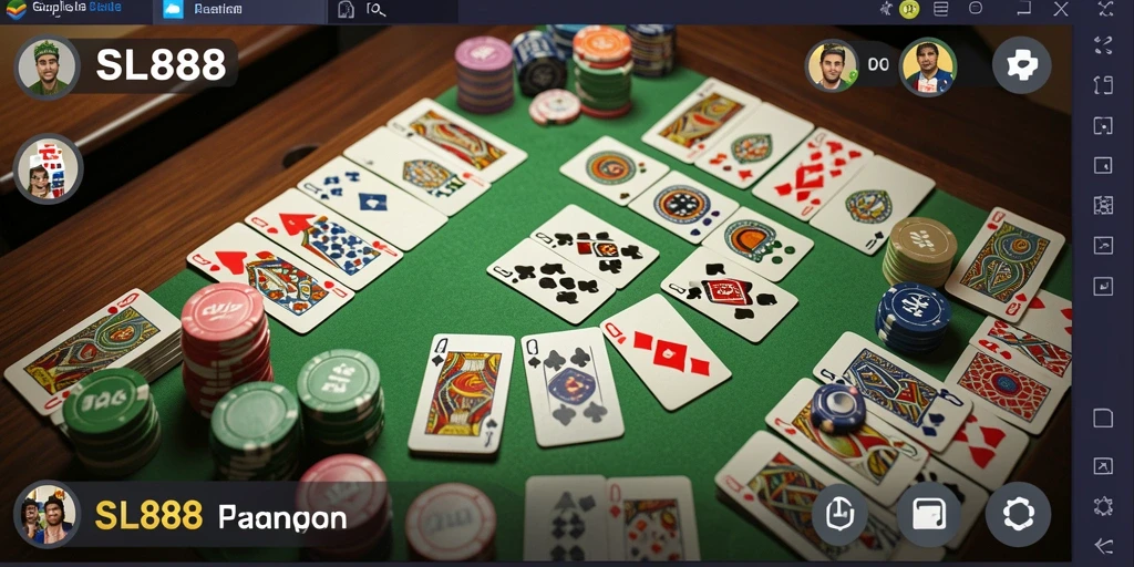 Tampilan gameplay seru dari SL888, membawa pengalaman Gaple ke level berikutnya.