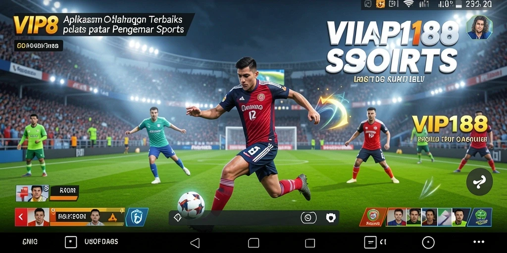 Tampilan gameplay dari VIP188 menampilkan keseruan dalam dunia olahraga.