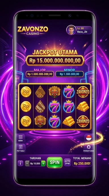 Tampilan antarmuka utama zavonzo yang mudah dipahami.